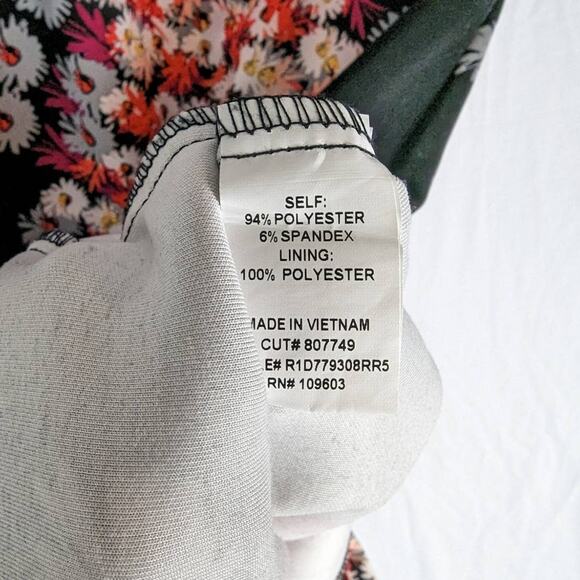 Rabbit Rabbit Rabbit 1/4‎ Sleeve Floral Sheath Midi Dress Size 10 - Picture 8 of 9